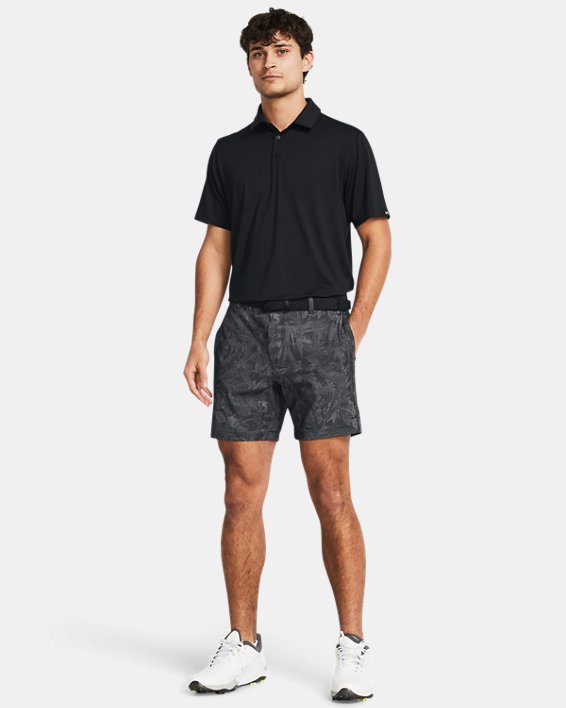 Pantalón corto de 18 cm con estampado UA Iso-Chill para hombre, Black, pdpMainDesktop image number 2
